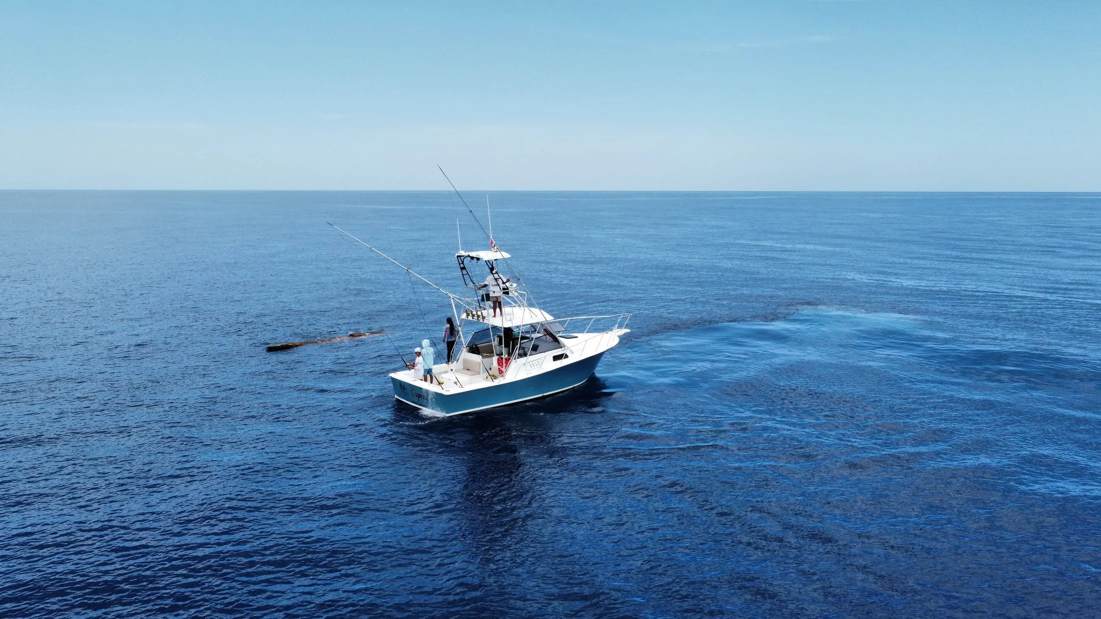 The Osprey running offshore